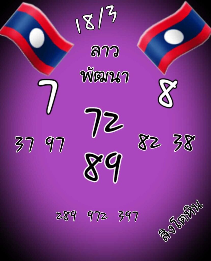 แนวทางหวยลาว 18/3/65 ชุดที่ 10