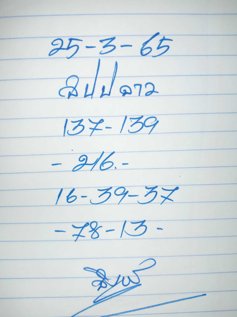 แนวทางหวยลาว 25/3/65 ชุดที่ 1