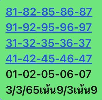 หวยหุ้นวันนี้ 3/3/65 ชุดที่ 9