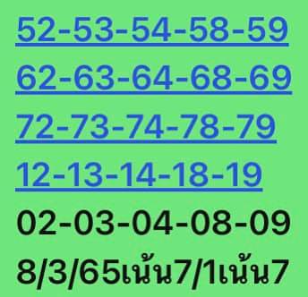 หวยหุ้นวันนี้ 8/3/65 ชุดที่ 10