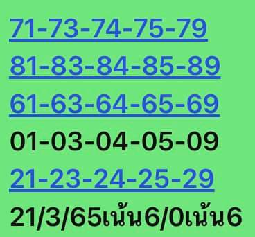 หวยหุ้นวันนี้ 21/3/65 ชุดที่ 9