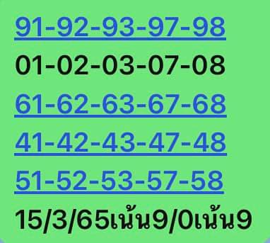 หวยหุ้นวันนี้ 15/3/65 ชุดที่ 5