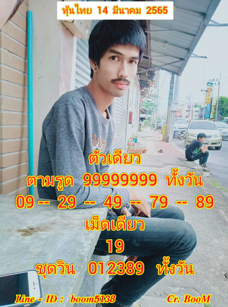 หวยหุ้นวันนี้ 14/3/65 ชุดที่ 1