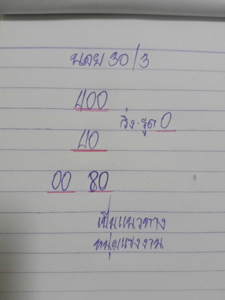 แนวทางหวยฮานอย 30/3/65 ชุดที่ 2