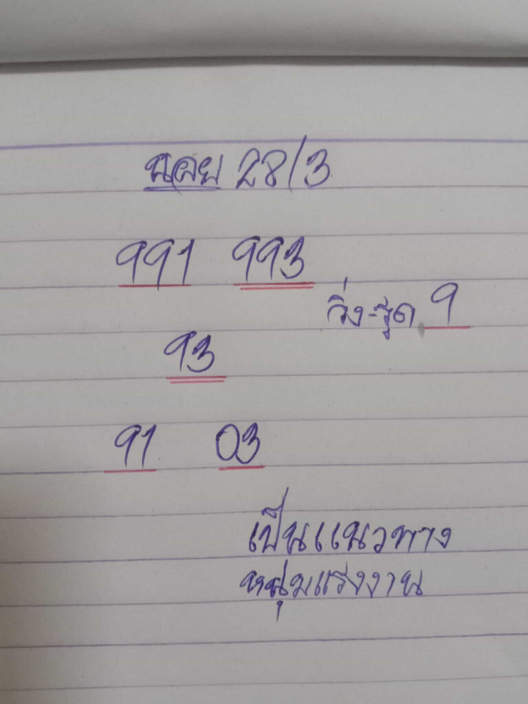 แนวทางหวยฮานอย 28/3/65 ชุดที่ 8