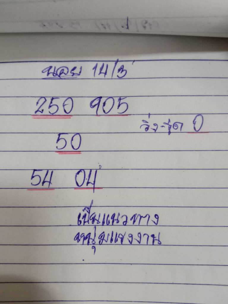 แนวทางหวยฮานอย 14/3/65 ชุดที่ 2