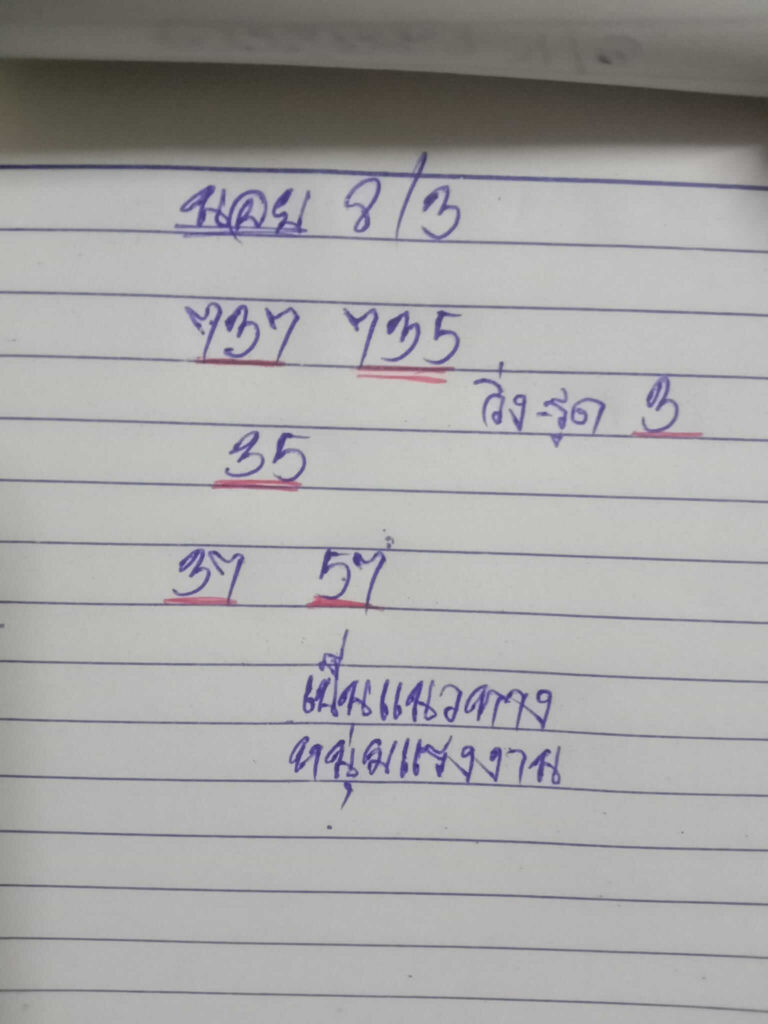 แนวทางหวยฮานอย 8/3/65 ชุดที่ 2