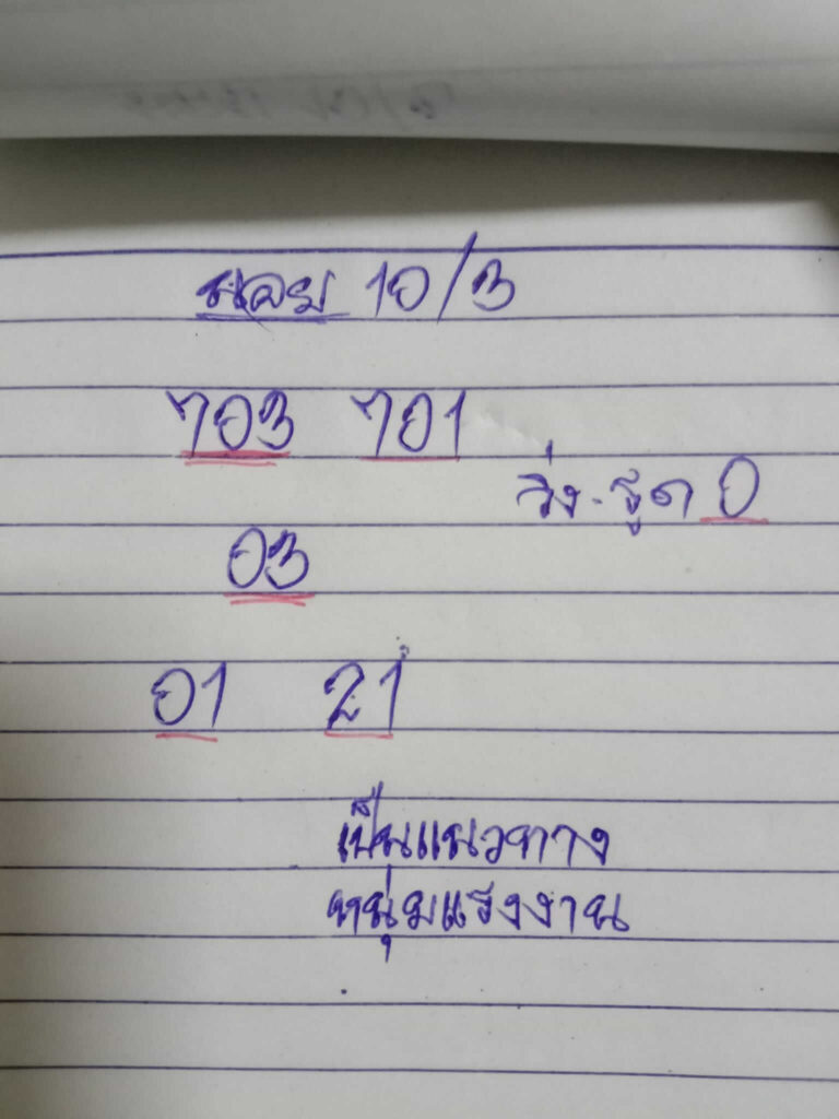 แนวทางหวยฮานอย 10/3/65 ชุดที่ 1