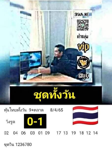 หวยหุ้นวันนี้ 8/4/65 ชุดที่ 6