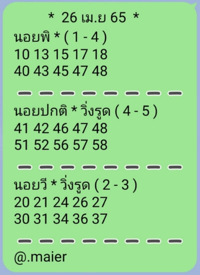 แนวทางหวยฮานอย 26/4/65 ชุดที่ 8