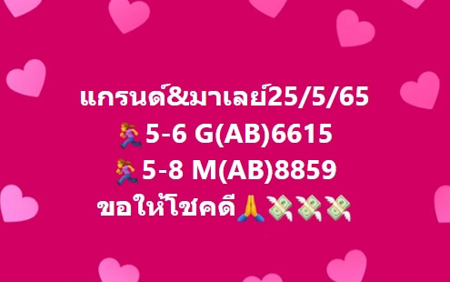 หวยมาเลย์วันนี้ 25/5/65 ชุดที่ 7