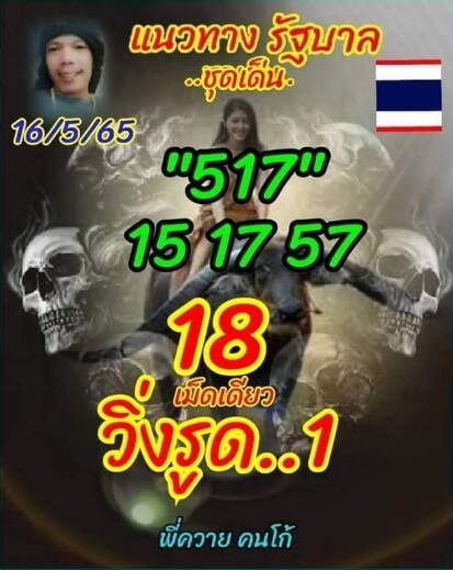 หวยลูกพ่อวิษณุกรรม 16/5/65