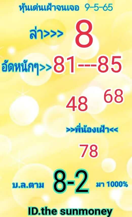 หวยหุ้นวันนี้ 9/5/65 ขุดที่ 9