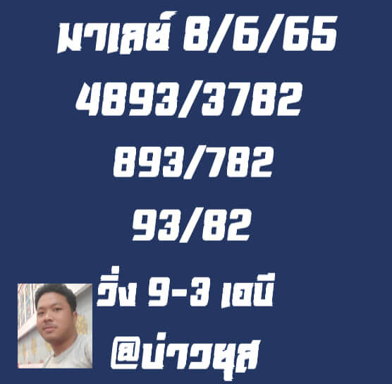 หวยมาเลย์วันนี้ 8/6/65 ชุดที่ 8