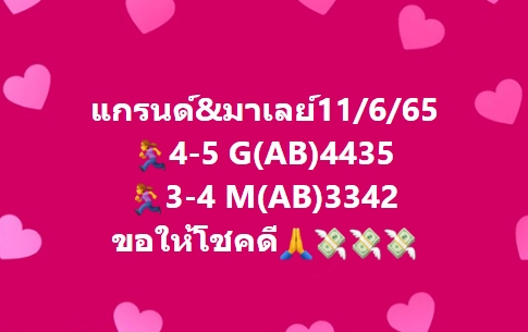 หวยมาเลย์วันนี้ 11/6/65 ชุดที่ 8