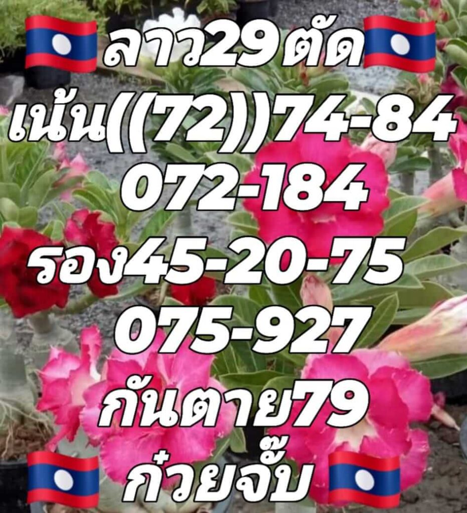 แนวทางหวยลาว 29/6/65 ชุดที่ 1