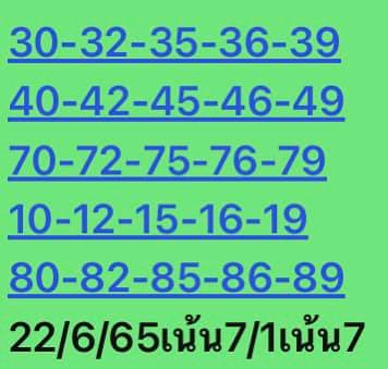 หวยหุ้นวันนี้ 22/6/65 ชุดที่ 10