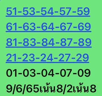 หวยหุ้นวันนี้ 9/6/65 ชุดที่ 9