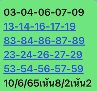 หวยหุ้นวันนี้ 10/6/65 ชุดที่ 3