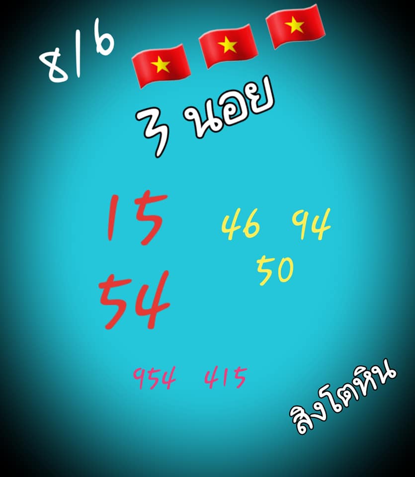 แนวทางหวยฮานอย 8/6/65 ชุดที่ 10