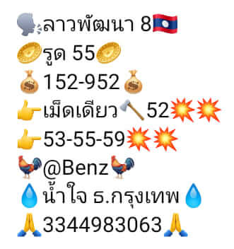 แนวทางหวยลาว 8/7/65 ชุดที่ 6