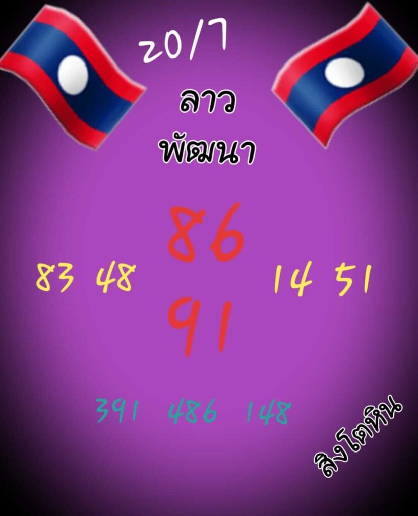 แนวทางหวยลาว 20/7/65 ชุดที่ 7