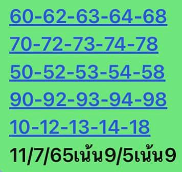 หวยหุ้นวันนี้ 11/7/65 ชุดที่ 4