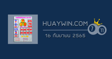 หวยยุทธนาพารวย 16/9/65