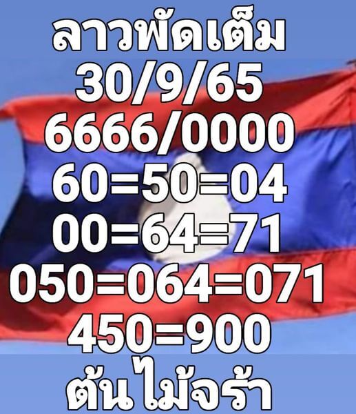 แนวทางหวยลาว 30/9/65 ชุดที่ 10