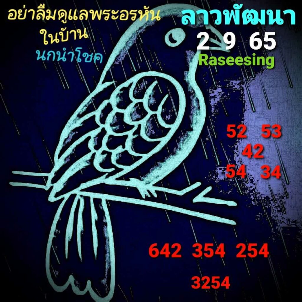 แนวทางหวยลาว 2/9/65 ชุดที่ 5