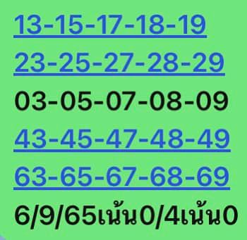 หวยหุ้นวันนี้ 6/9/65 ชุดที่ 10