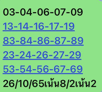 หวยหุ้นวันนี้ 26/9/65 ชุดที่ 3