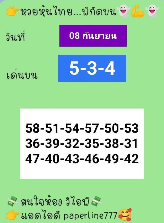 หวยหุ้นวันนี้ 8/9/65 ชุดที่ 7