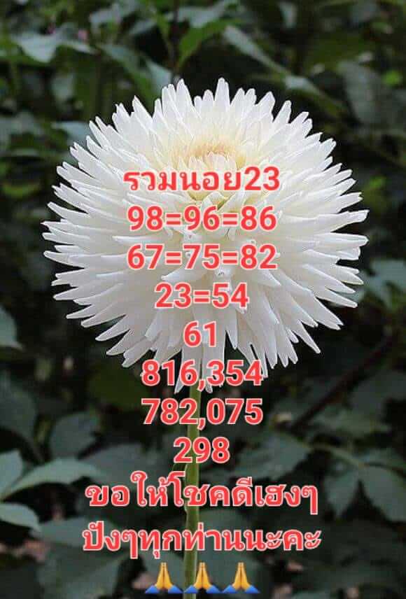 แนวทางหวยฮานอย 23/9/65 ชุดที่ 1