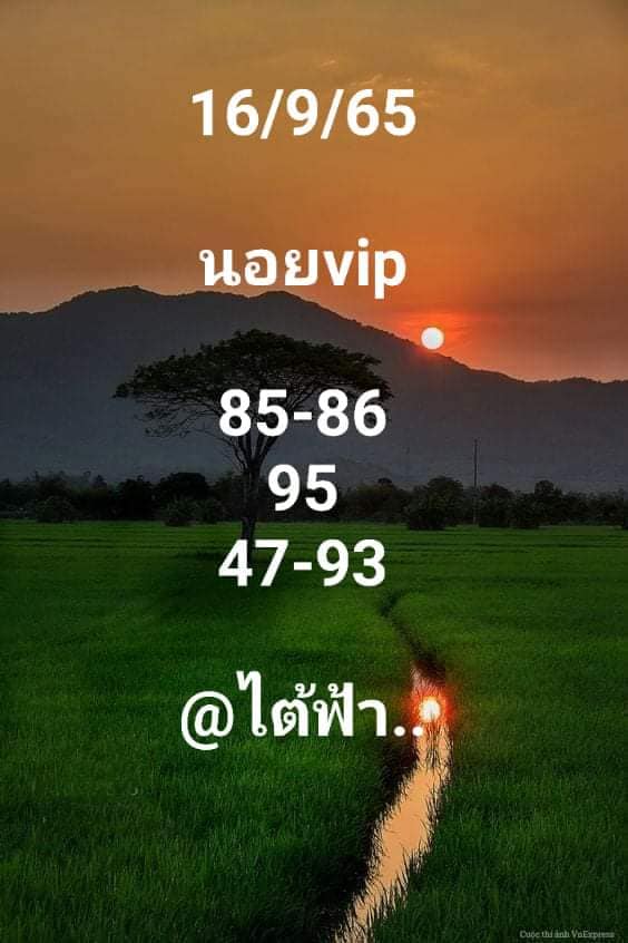 แนวทางหวยฮานอย 16/9/65 ชุดที่ 5