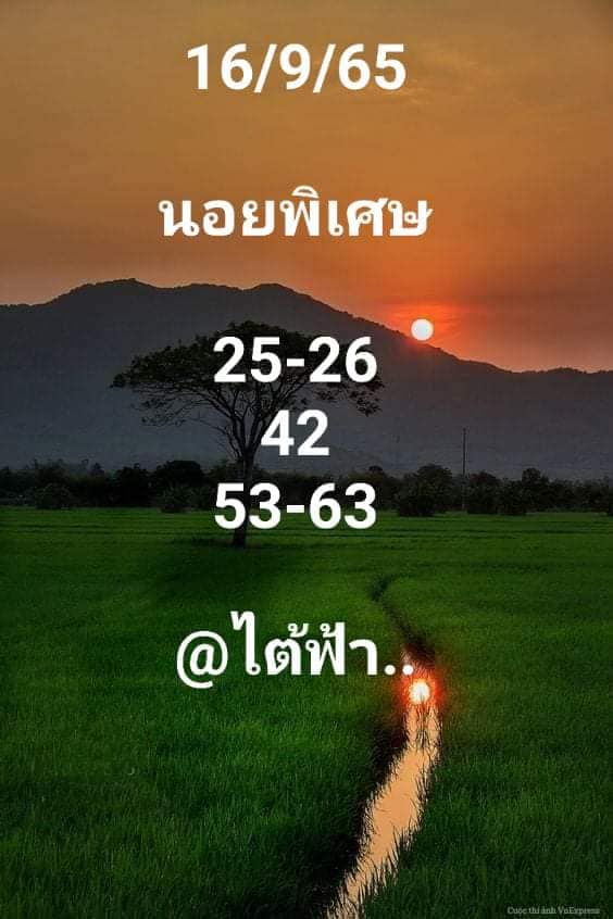 แนวทางหวยฮานอย 16/9/65 ชุดที่ 7