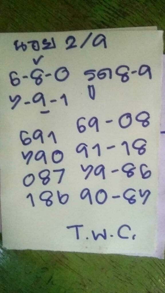 แนวทางหวยฮานอย 2/9/65 ชุดที่ 5