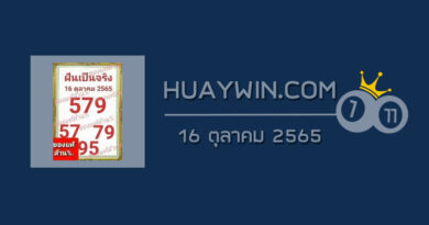 หวยฝันเป็นจริง 16/10/65