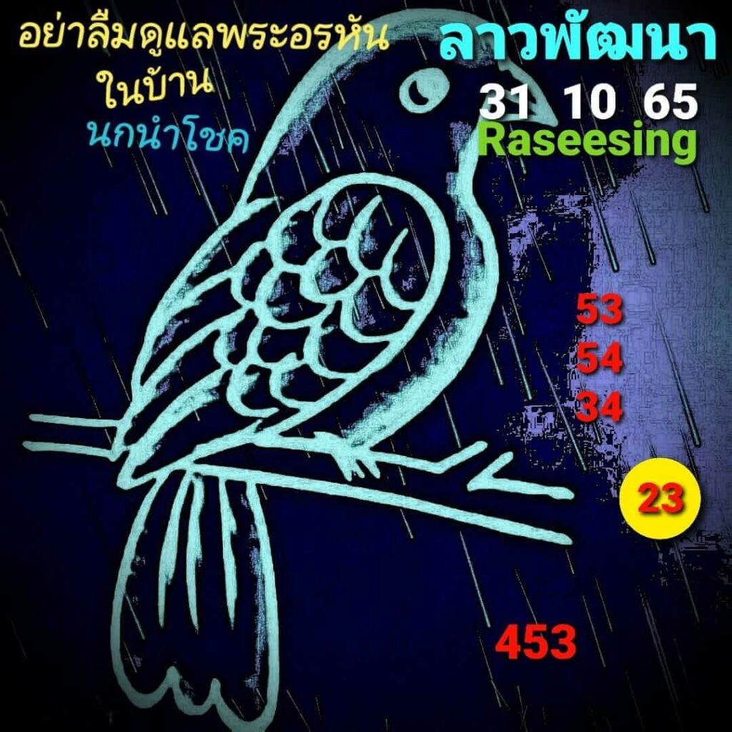 แนวทางหวยลาว 31/10/65 ชุดที่ 10