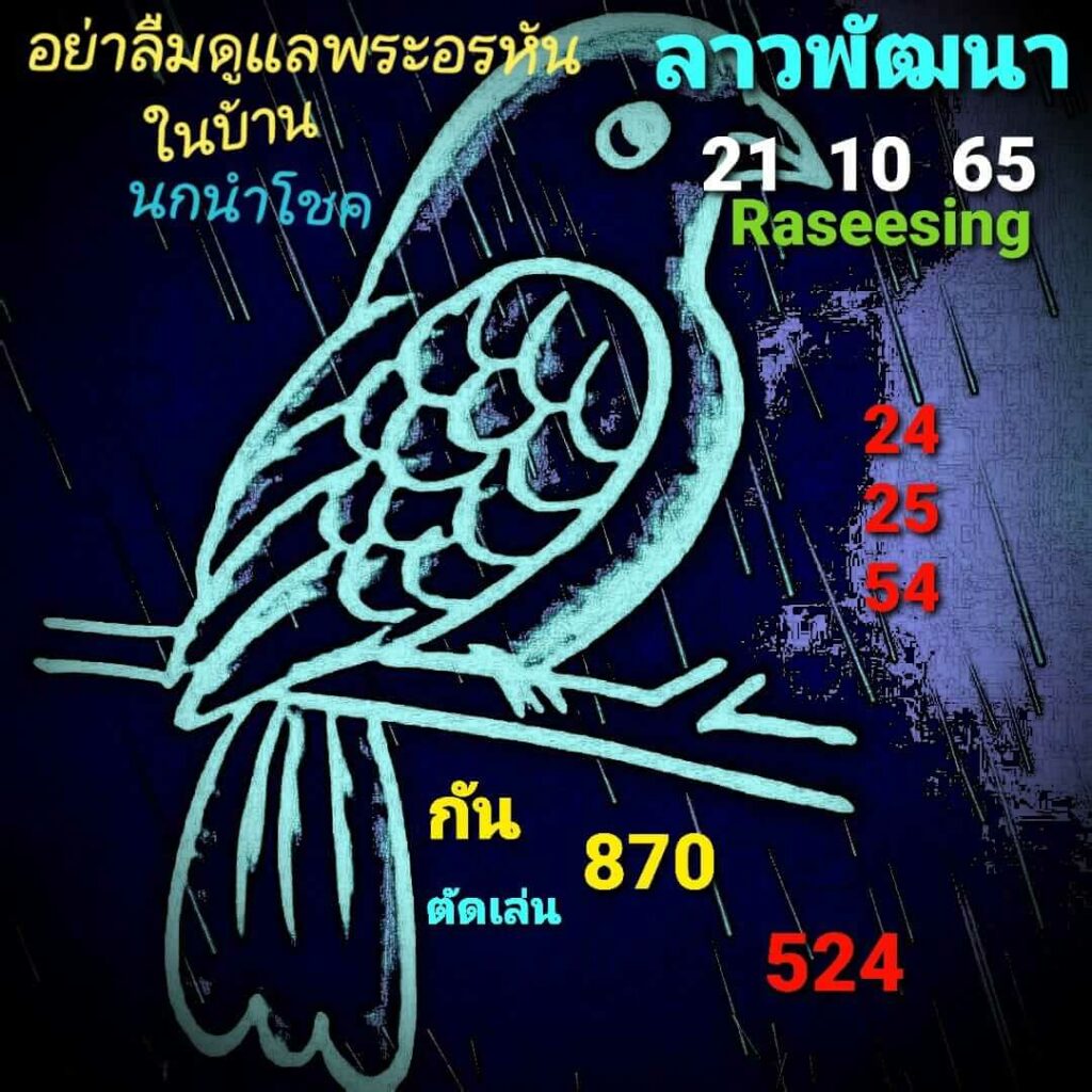 แนวทางหวยลาว 21/10/65 ชุดที่ 8