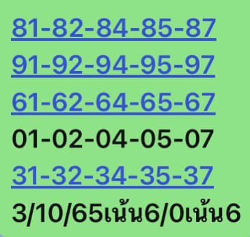 หวยหุ้นวันนี้ 3/10/65 ชุดที่ 9