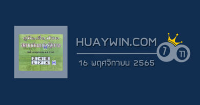 หวยปกเขียว 16/11/65