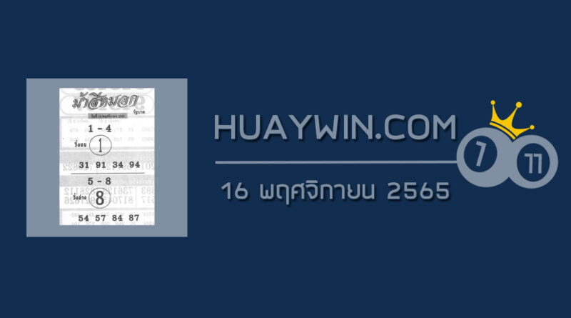 หวยม้าสีหมอก 16/11/65