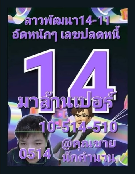 แนวทางหวยลาว 14/11/65 ชุดที่ 10