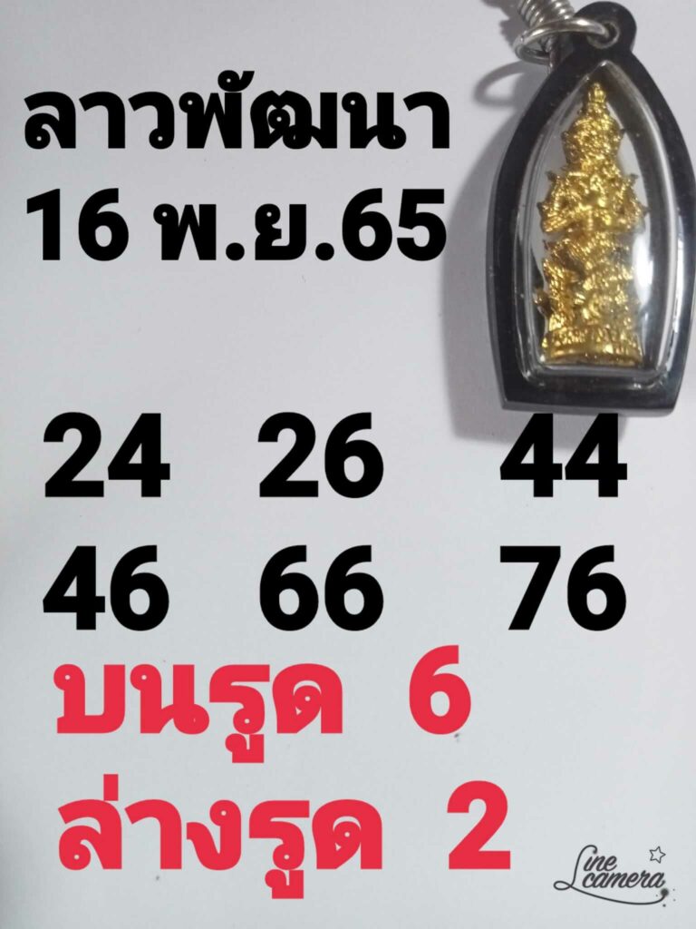 แนวทางหวยลาว 16/11/65 ชุดที่ 1