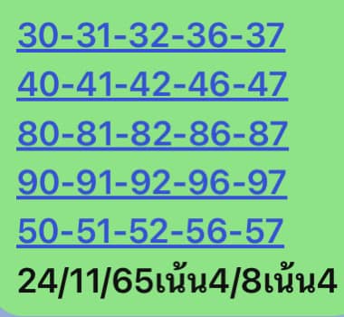 หวยหุ้นวันนี้ 24/11/65 ชุดที่ 6