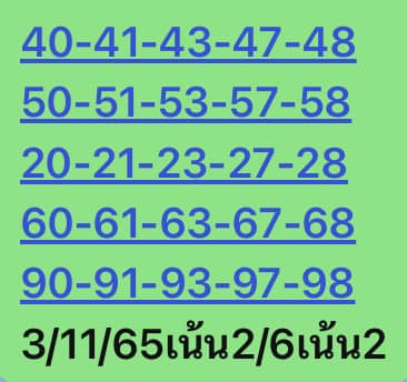 หวยหุ้นวันนี้ 3/11/65 ชุดที่ 3