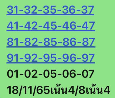 หวยหุ้นวันนี้ 18/11/65 ชุดที่ 2