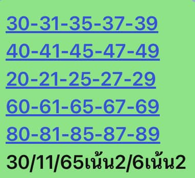 หวยหุ้นวันนี้ 30/11/65 ชุดที่ 2