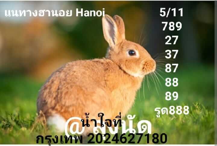 แนวทางหวยฮานอย 5/11/65 ชุดที่ 10